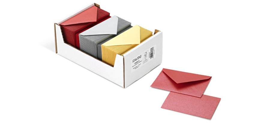 Favini A57X211 envelope Gold, Red, Silver 150 pc(s)