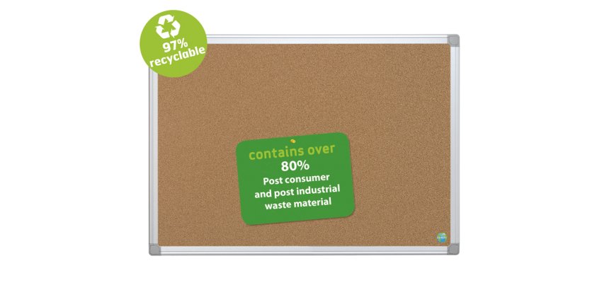 Bi-Office CA031790 bulletin board Fixed bulletin board Brown