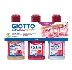 Giotto 542500 colore a tempera 250 ml Bottiglia Oro, Rosso, Argento