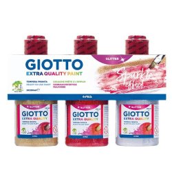 Giotto 542500 tempera paint 250 ml Bottle Gold, Red, Silver