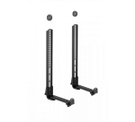 Sopar 23188 supporto da parete per casse acustiche Staffa per TV Acciaio Nero
