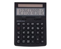 Calculatrice maul bureau eco 850 12 chiffres ecran 1 ligne 3 touches memoires touche pourcentage racines coloris noir