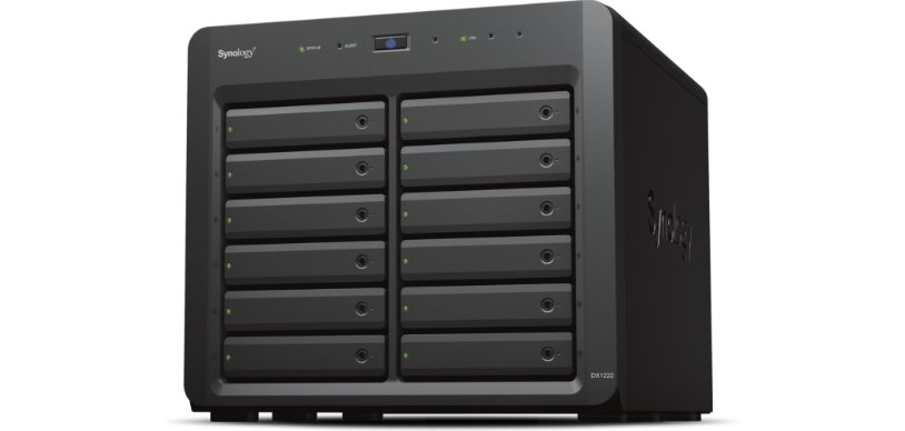 Synology DX1222 Boîtier de disques de stockage Boîtier disque dur/SSD Noir 2.5/3.5"