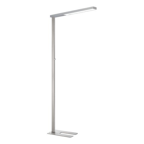 Lampadaire unilux led stratus ergonomique aluminium         recyclable variateur sur le   mat 4250 lumen coloris gris