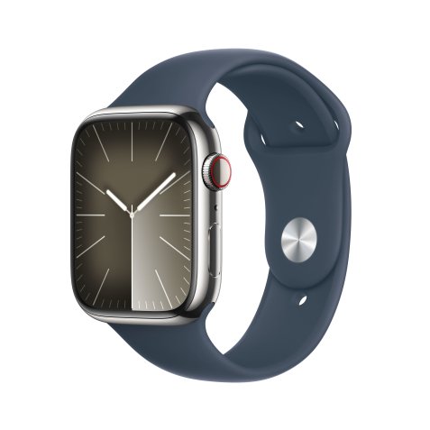 Apple Watch Series 9 45 mm Numérique 396 x 484 pixels Écran tactile 4G Argent Wifi GPS (satellite)