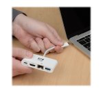 Tripp Lite U444-06N-HGU-C adaptateur graphique USB 1920 x 1080 pixels Blanc
