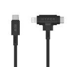 HYPER HyperJuice câble USB USB 2.0 1,5 m USB C USB C/Lightning Noir