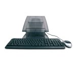 Hamlet XTMS100KM Tiramisù Notebook stand with keyboard and mouse Black