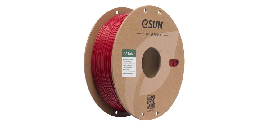 eSUN PLA-BASIC175O-FR1Y1 3D Printing Material Polylactic Acid (PLA) Red 1 kg