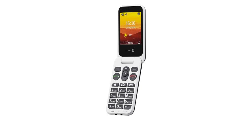 Doro Leva L20 7,11 cm (2.8") 132 g Noir, Blanc Téléphone numérique