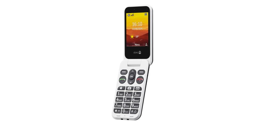 Doro Leva L20 7,11 cm (2.8") 132 g Noir, Blanc Téléphone numérique