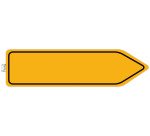Panneau adhesif exacompta pvc antiderapant circulation      obligatoire 100cm coloris     jaune