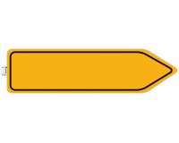 Panneau adhesif exacompta pvc antiderapant circulation      obligatoire 100cm coloris     jaune