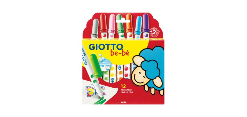 Pennarelli Bebè - colori assortiti - Giotto - conf. 12 pezzi