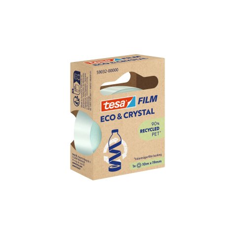 TESA Eco & Crystal 10 m Polietilene tereftalato (PET)