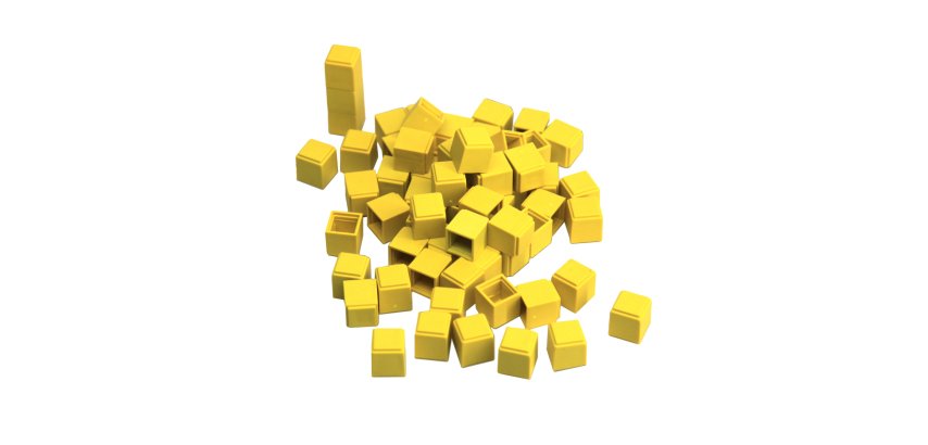 Elements base 10 a l'unite wissner 100 cubes pour base   10 cubes encastrables