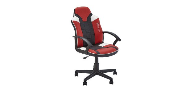 X Rocker 5120101 Siège pour jeu vidéo Fauteuil de gaming Chaise avec assise rembourrée Noir, Rouge, Blanc