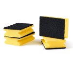 Perfetto 26945 spugna Rettangolare Nero, Giallo 4 pz