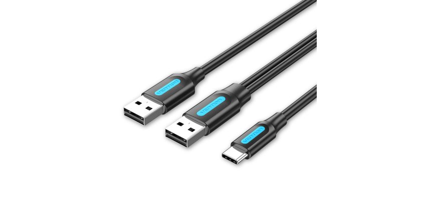 Vention CQKBF cable USB USB 2.0 1 m USB A USB C 0,48 Gbit/s Negro