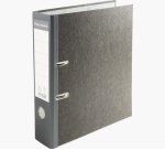 Classeur à levier cartonné Exacompta A4 - Dos 8 cm - Gris
