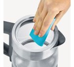Bouilloire eau et thé WK 3473 DELUXE, verre / inox