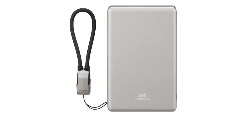 Rivacase VA2616 (5000 mAh) Banca di alimentazione Magsafe wireless 15W + QC/PD20W con passante per cavo