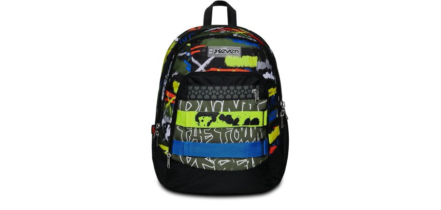 Seven 200102357-657 zaino Zaino scolastico Multicolore Poliestere