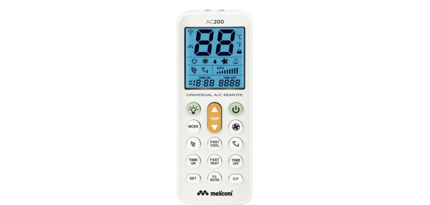 Meliconi AC200 remote control Air conditioner Press buttons