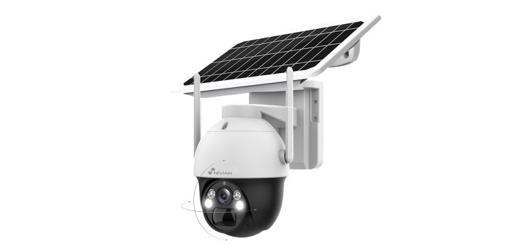 Nivian NV-CAM02S-SOLAR4G cámara de vigilancia Torreta Cámara de seguridad IP Interior y exterior 2304 x 1296 Pixeles Pared/poste