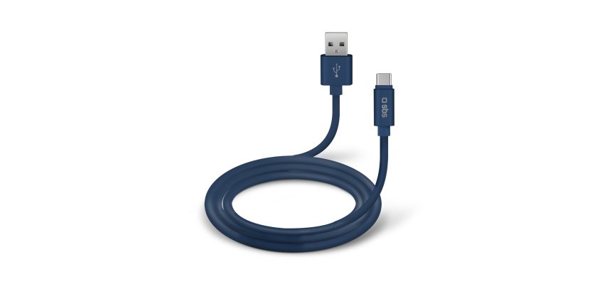 SBS Câble USB Câble USB 2.0 - Type-C bleu