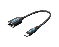Vention Conversor CCSBB/ USB Tipo-C Macho - USB Hembra/ 15cm/ Negro
