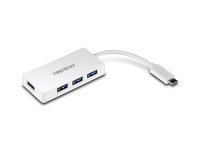 Trendnet TUC-H4E hub & concentrateur USB 3.2 Gen 1 (3.1 Gen 1) Type-C 5000 Mbit/s Blanc