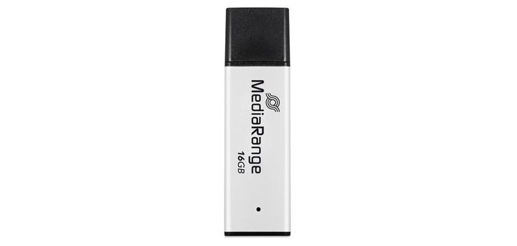 MediaRange MR1899 USB flash drive 16 GB USB Type-A 3.2 Gen 1 (3.1 Gen 1) Zwart, Zilver