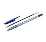 Stylo-bille pilot bp-s écriture moyenne 0.5mm encre douce pointe indéformable rechargeable corps translucide noir