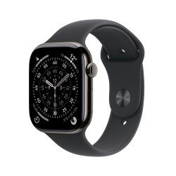 Apple Watch Series 11 OLED 46 mm Numérique 416 x 496 pixels Écran tactile 5G Titane Wifi GPS (satellite)