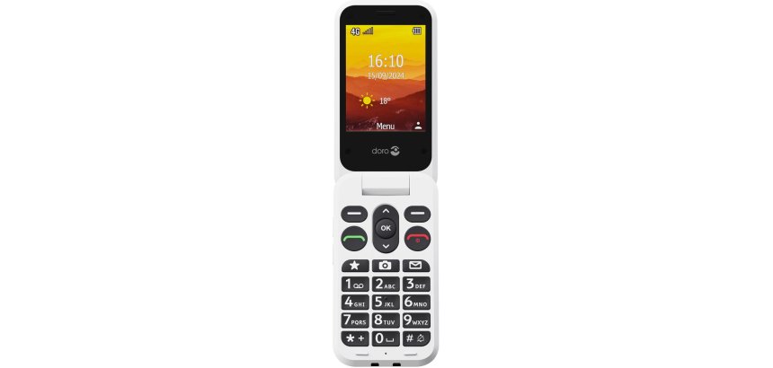 Doro Leva L30 7,11 cm (2.8") 142,7 g Noir, Blanc Téléphone numérique