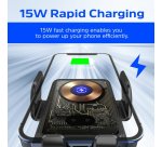 Energizer ECA008 mobile device charger Smartphone Black USB Wireless charging Auto