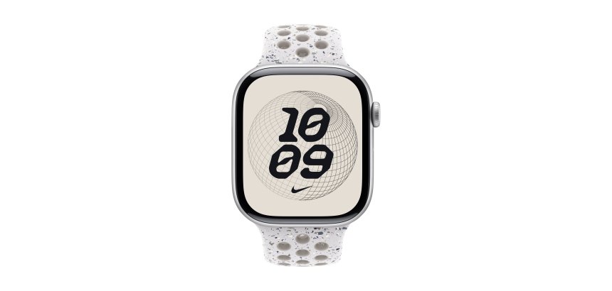 Apple Nike Sport Band Gray Aluminum Band, Fluoroelastomer