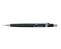 Porte-mine pentel p200 0.5mm embout et agrafe métalliques canon fixe longueur 4 mm gomme rechargeable corps noir