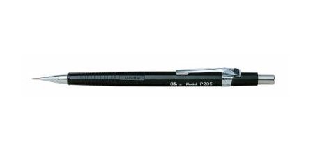 Portemine technique 0,5 mm rechargeable corps plastique canon fixe 4 mm P200