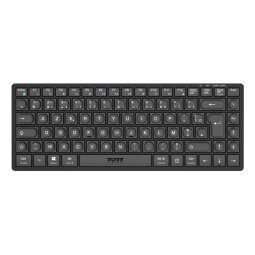 Port Designs 911001FR clavier maison/bureau RF sans fil + Bluetooth AZERTY Français Noir