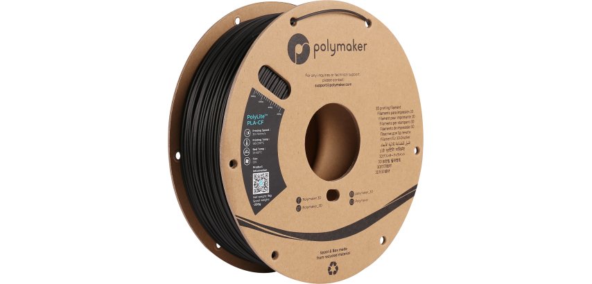 Polymaker PA10001 matériel d'impression 3D Acide polylactique (PLA) Noir 1 kg