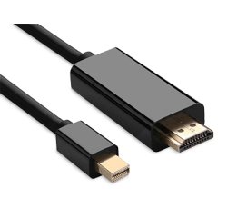 Hamlet XVCMDP-HDM180 video cable adapter 1.8 m Mini DisplayPort HDMI Black