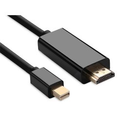 Hamlet XVCMDP-HDM180 video cable adapter 1.8 m Mini DisplayPort HDMI Black