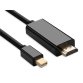 Hamlet XVCMDP-HDM180 video cable adapter 1.8 m Mini DisplayPort HDMI Black