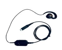 Zebra USB-C Wired Headset for PTT + VoIP w/ rotating ear piece for right/left ear wearing. Includes built Auriculares Alámbrico gancho de oreja Oficina/Centro de llamadas USB Tipo C Negro