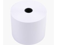 Bobine caisse et calc 57 x 70 x 12 mm, 45 mètres, papier 1 pli offset extra-Blanc 60g