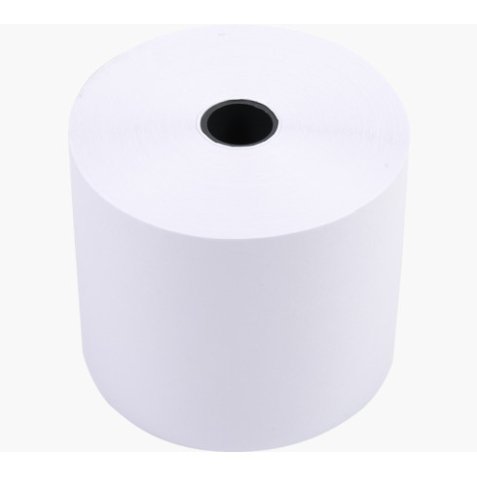 Bobine caisse et calc 57 x 70 x 12 mm, 45 mètres, papier 1 pli offset extra-Blanc 60g