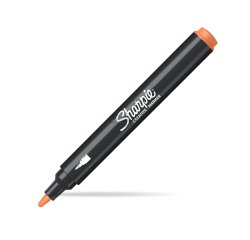 Marqueur sharpie creatif pointe ogive trait 2,5mm      encre acrylique coloris       orange