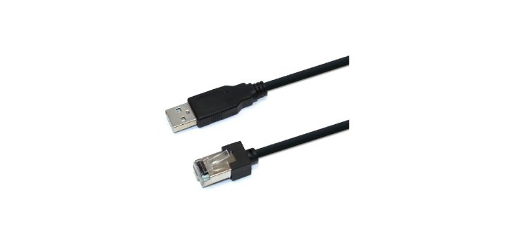 Newland CBL026U changeur de genre de câble RJ-45 USB-A Noir